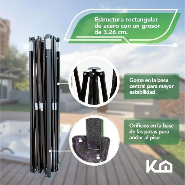 ⛺ Carpa Plegable Profesional 3 × 6 m – Lista para Eventos en Grande

💰 RD$5,995