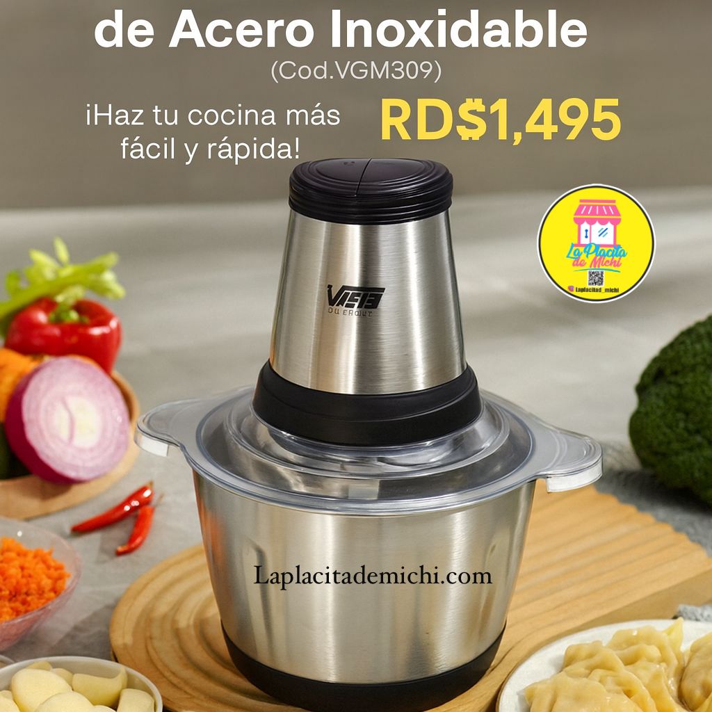 🥗✨ Picador Eléctrico de Acero Inoxidable ✨🥗 (Cod.VGM309)

¡Haz tu cocina más fácil y rápida! ⚡