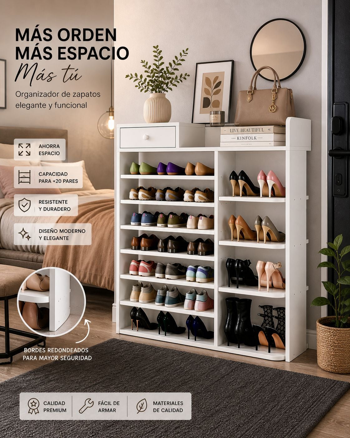 ✨👠 ORGANIZADOR DE ZAPATOS PREMIUM – MÁS ORDEN, MÁS ESPACIO EN TU VIDA 👠✨(Cod. 72801)

💰RD$3,495