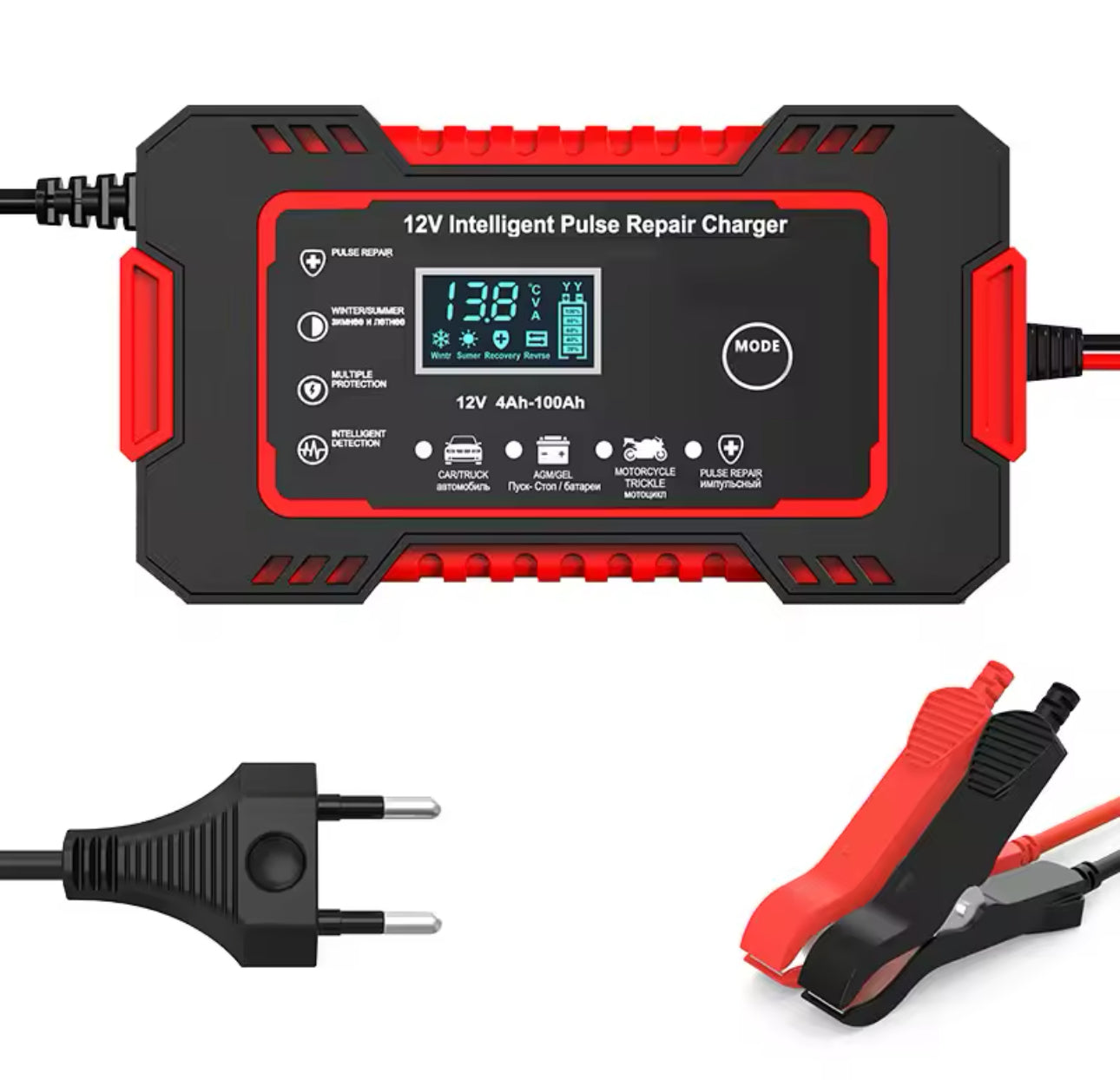Cargador de Batería Eléctrico 12V no