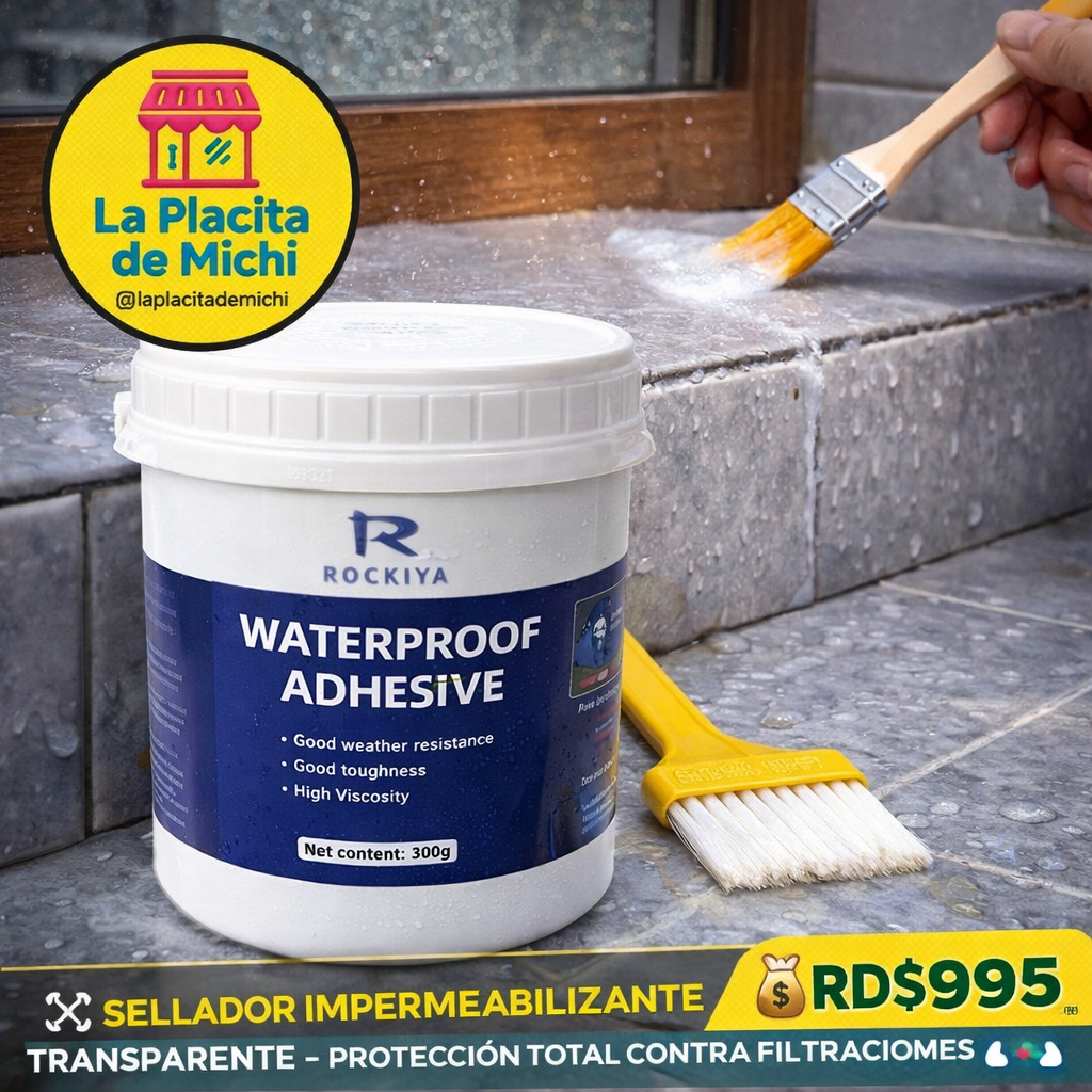 🛠️💧 SELLADOR IMPERMEABILIZANTE TRANSPARENTE – PROTECCIÓN TOTAL CONTRA FILTRACIONES 💧🛠️ (300g)

💰RD$995