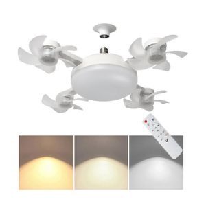 💡🌀 LÁMPARA VENTILADOR TIPO DRONE CON LUZ LED – 4 CABEZAS y Control 🕹️🌀💡

💰RD$1,495