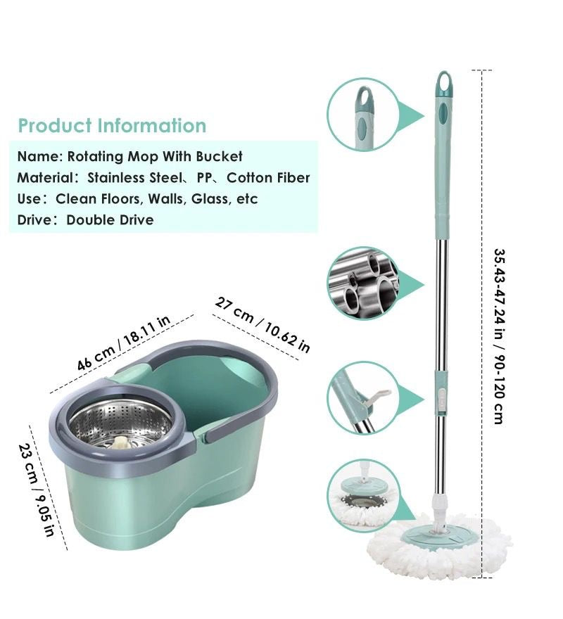 🧽✨ SÚPER MAGIC MOP – LIMPIEZA RÁPIDA Y SIN ESFUERZO ✨🧽
 
💰 RD$1,295