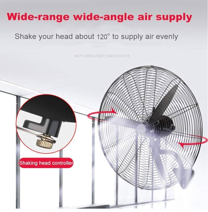 ❄️✨ Ventilador Oscilante Industrial de Pared ✨❄️ (Cod.20 inch)