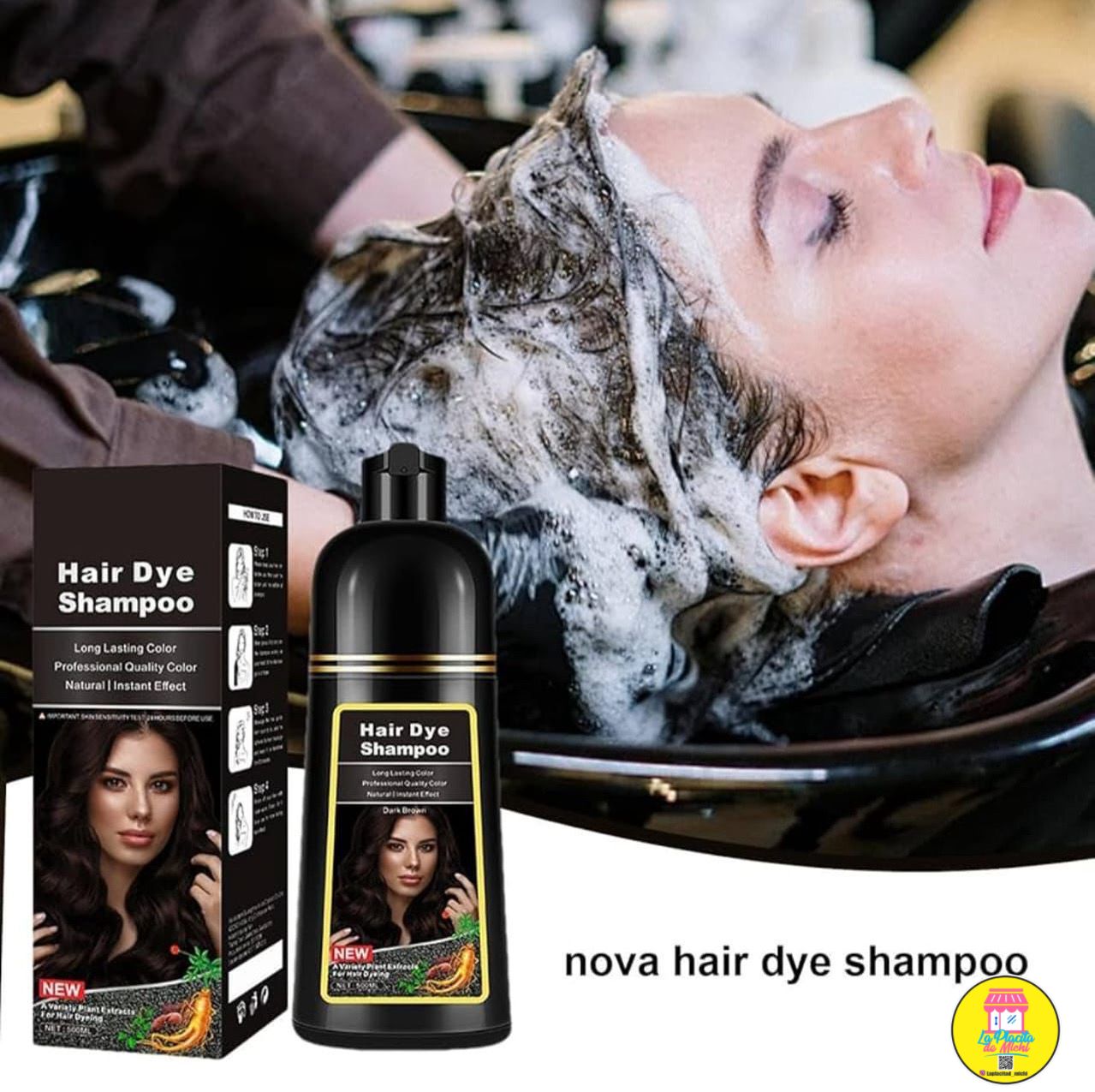 Hair Dye Shampoo 3 en 1