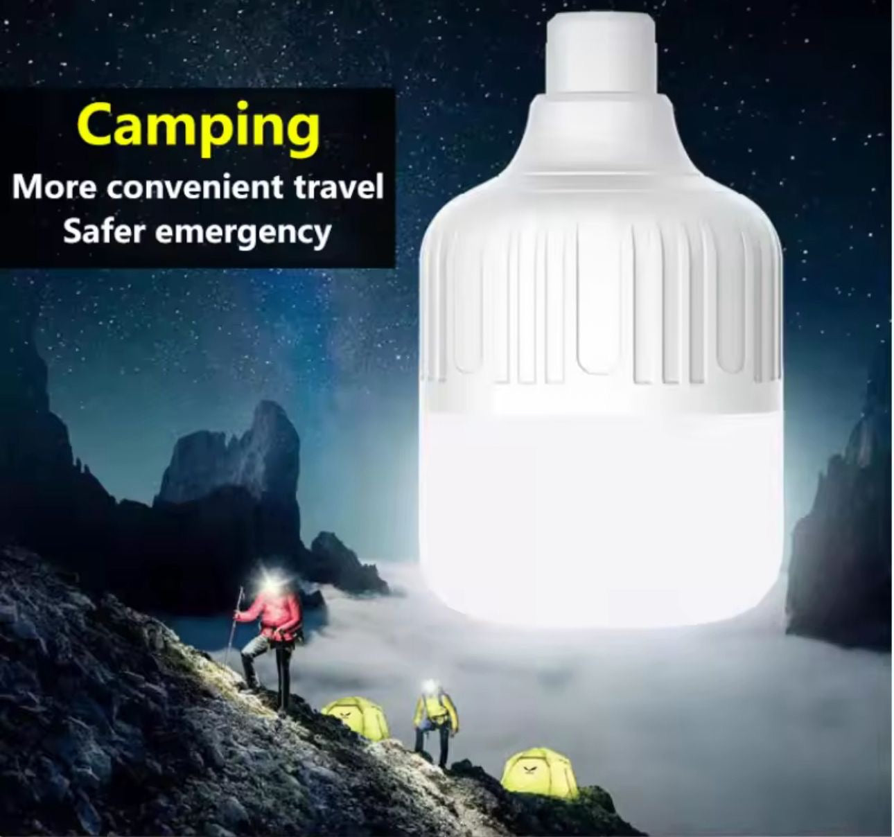 💡 Bombilla LED Recargable – ¡Luz en cualquier lugar! (Cod.033) (40w)