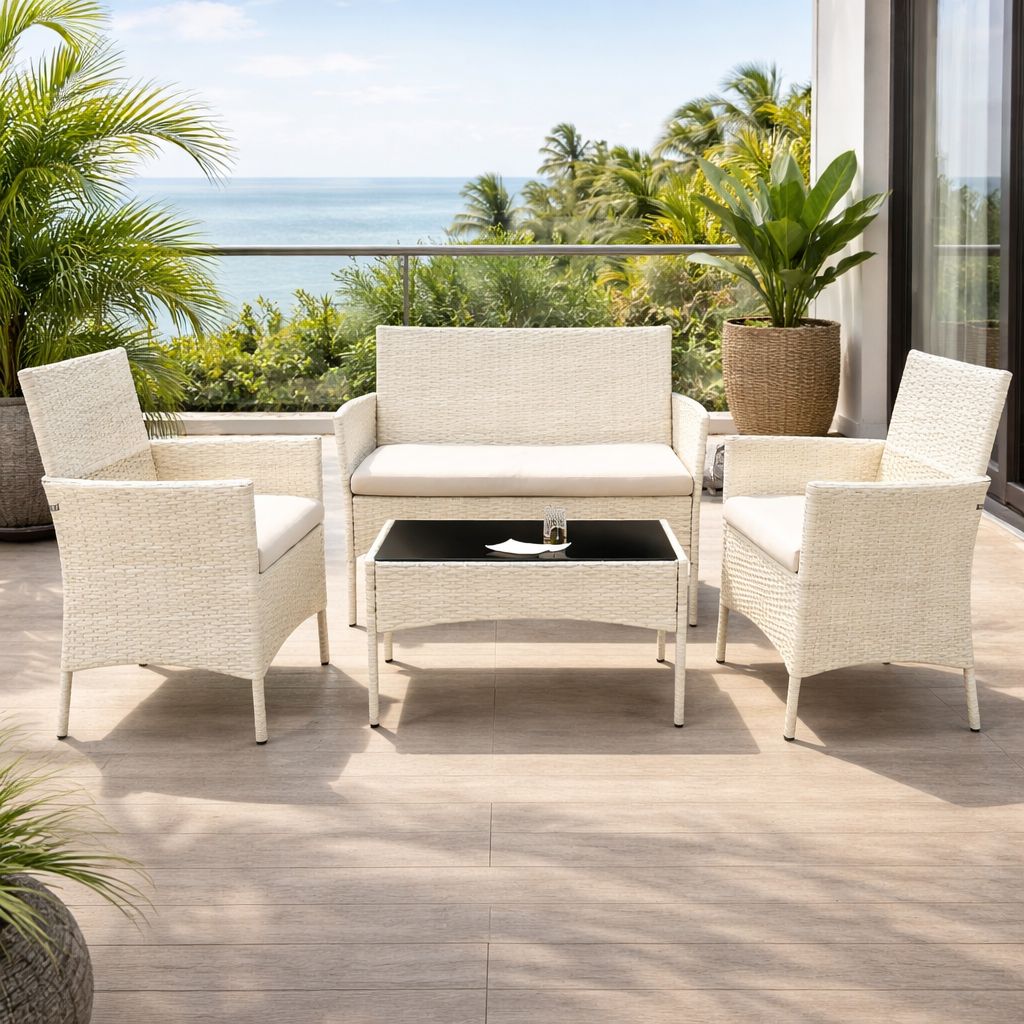 ✨ Juego de Terraza Moderno en Ratán Sintético ✨ (Cod. White -1)

💰 Precio: RD$10,995