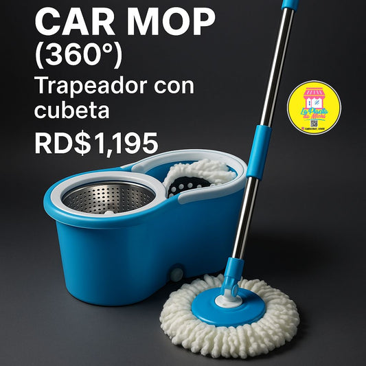 Car Mop (360°) Trapeador con cubeta 🪣