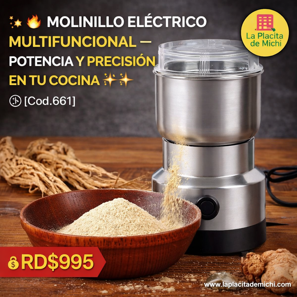 ✨🔥 MOLINILLO ELÉCTRICO MULTIFUNCIONAL – POTENCIA Y PRECISIÓN EN TU COCINA 🔥✨(Cod.661)

💰RD$995