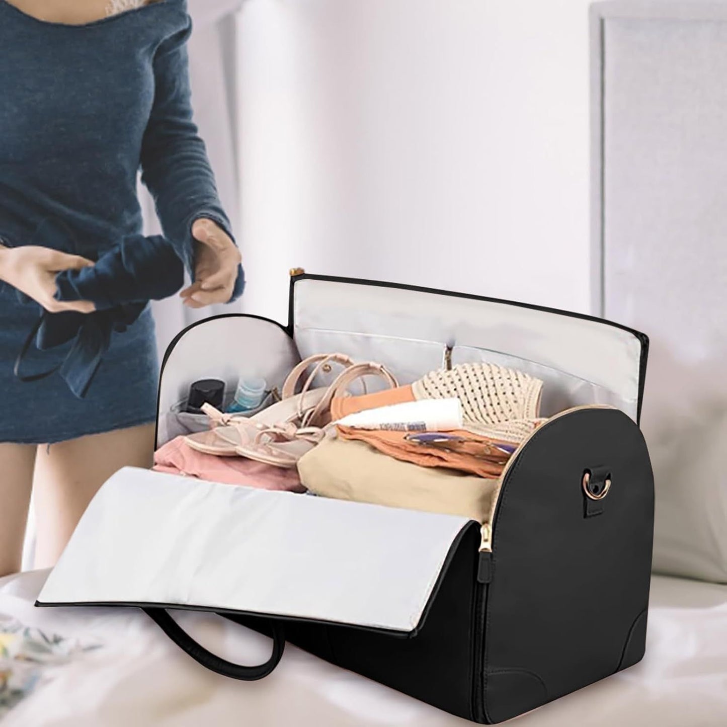 👜✨ Bolso de Viaje Convertible 2 en 1 – Maleta & Porta Trajes ✨👜
(Cod. 8821)