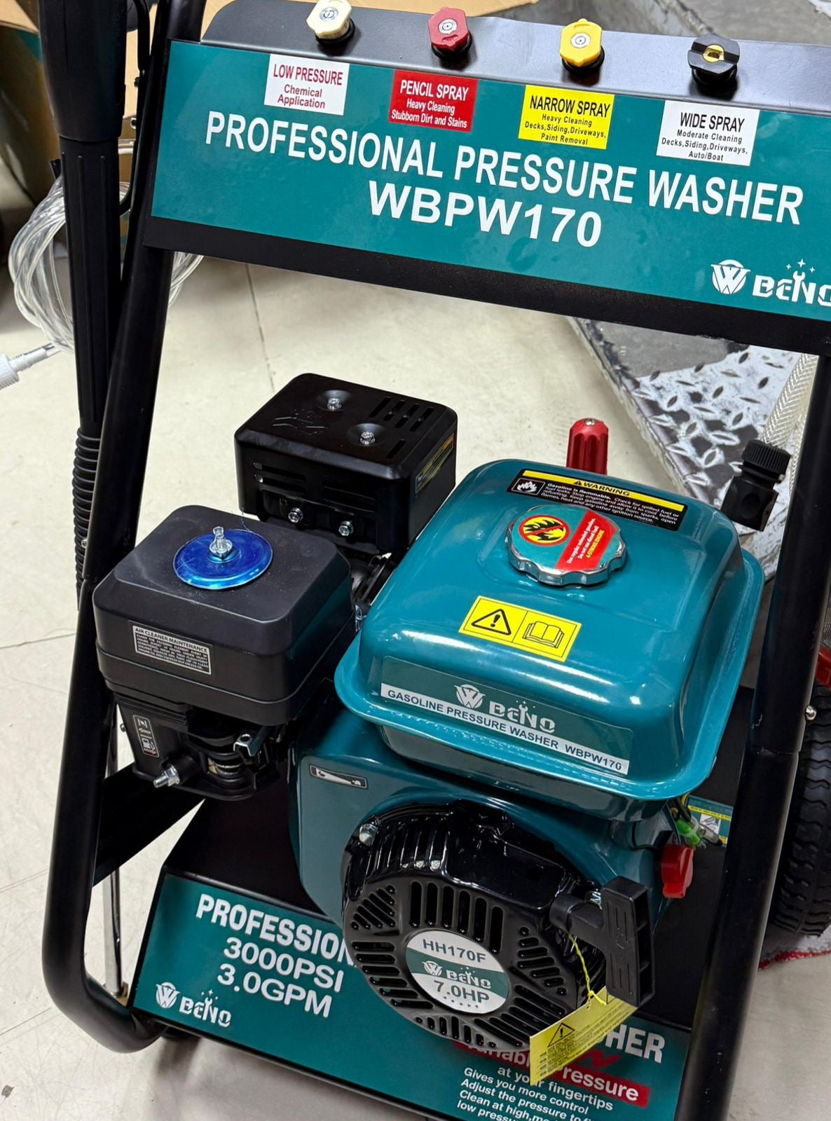 💦🔥 HIDROLAVADORA PROFESIONAL A GASOLINA ⛽️ WBPW170 – 3000 PSI / 3.0 GPM🔥💦 (Cod.10018)

💰RD$14,995