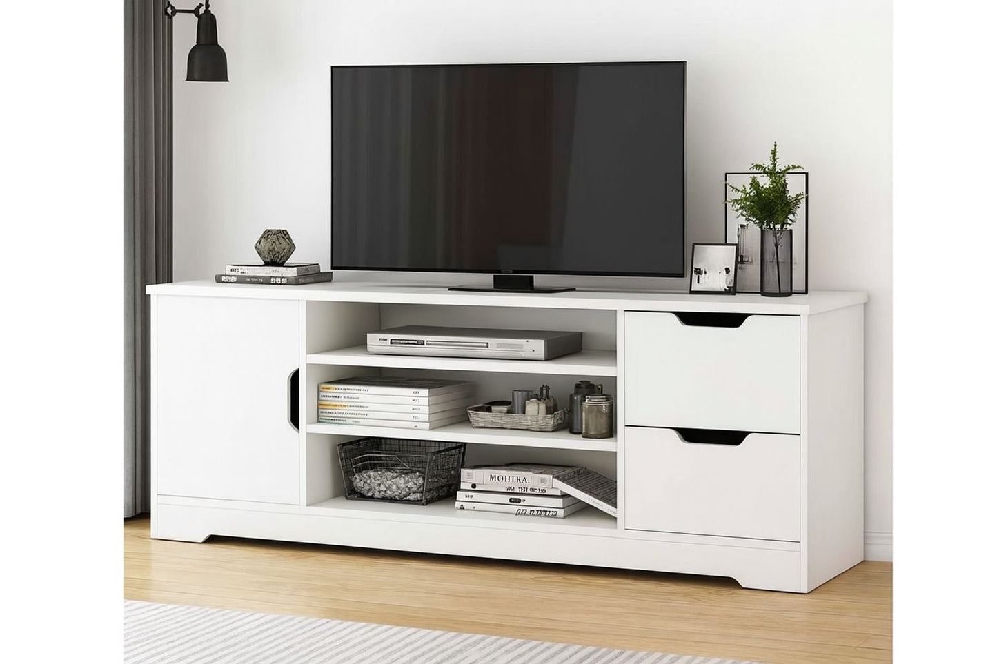 ⭐ Mueble de TV de madera Blanco de 120*30*42cm | Lazada PH (Cod.F117) 
💰RD$3,495