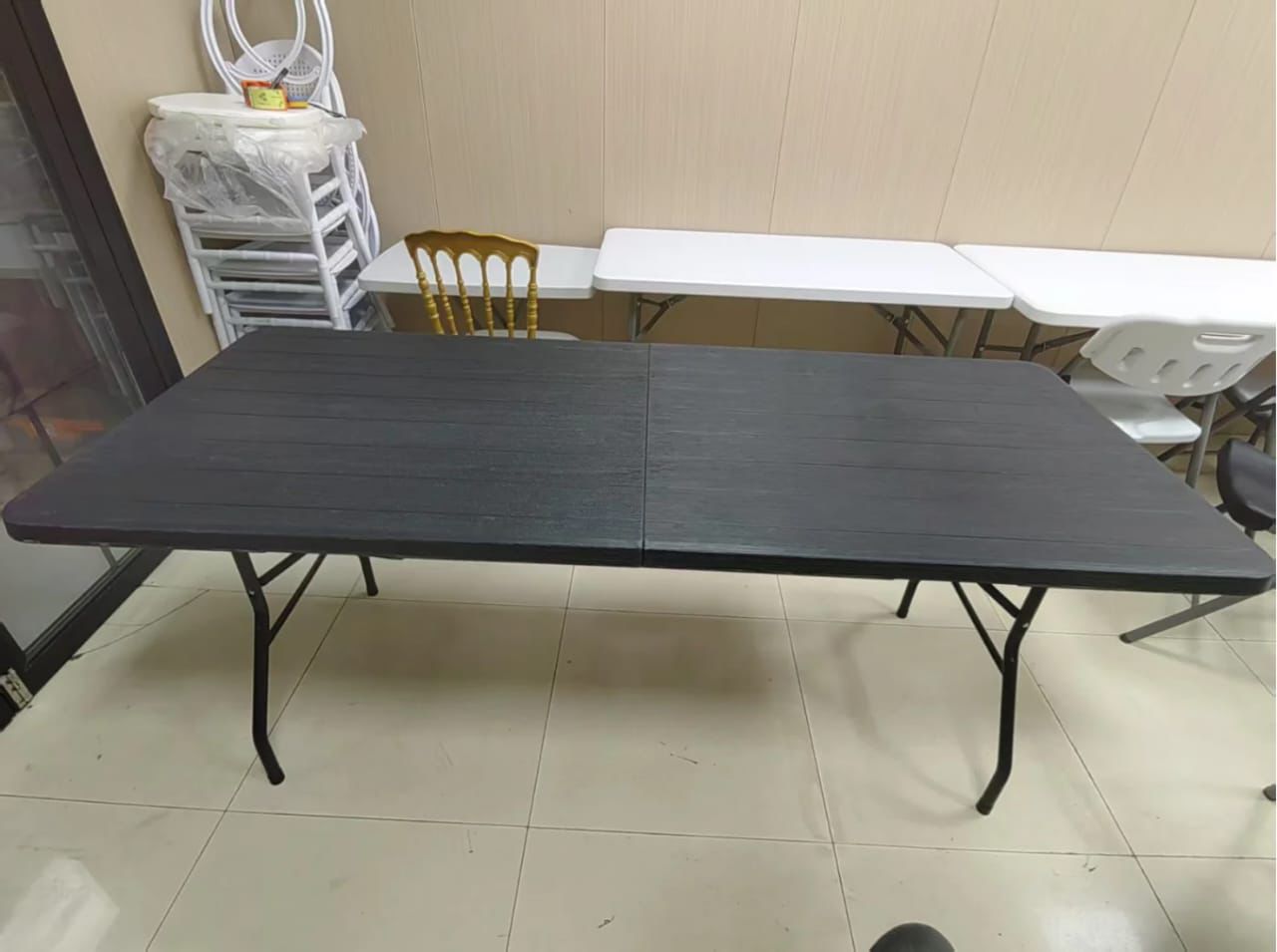 Mesa Plegable Multiuso 1.80 m – Color Negro

💰 RD$3,995