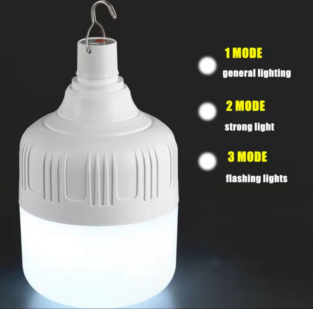💡 Bombilla LED Recargable – ¡Luz en cualquier lugar! (Cod.033) (40w)