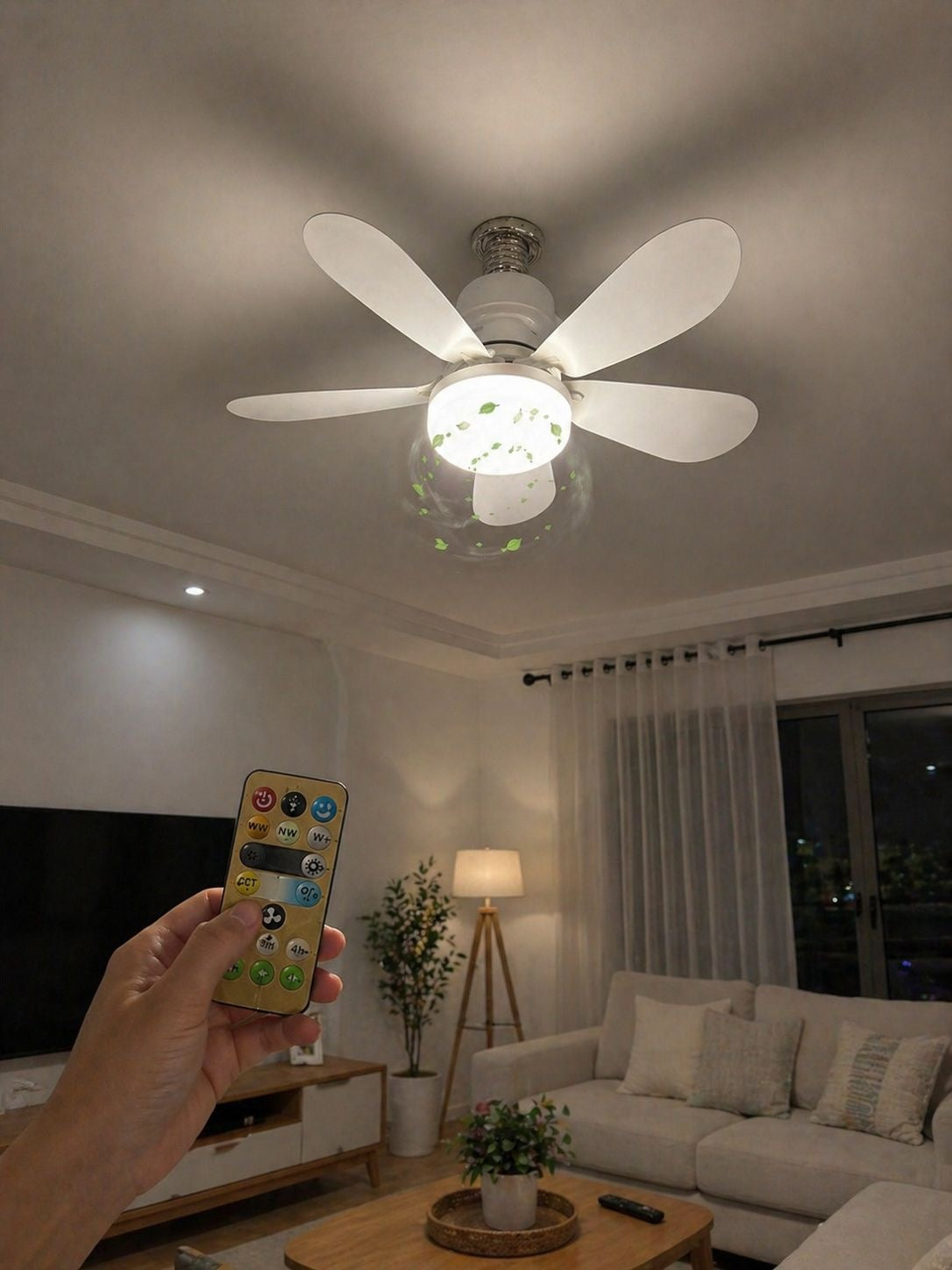 ✨ Ventilador con Lámpara LED 2 en 1 (Cod. 1878 40W)✨ 

💰RD$1,495