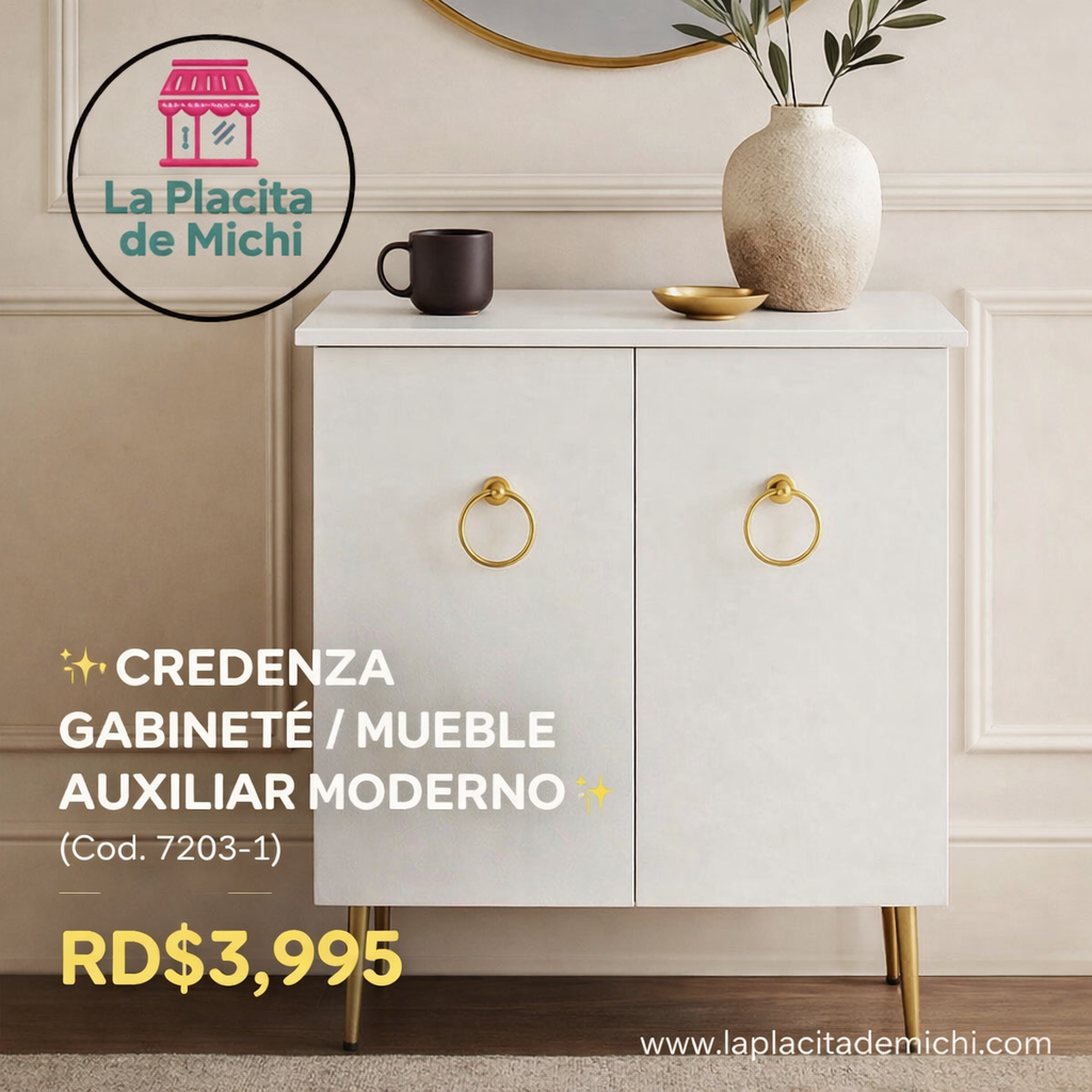 ✨ CREDENZA GABINETE DE 2 PUERTAS / MUEBLE AUXILIAR MODERNO ✨(Cod. 7203-1)

💰RD$3,995