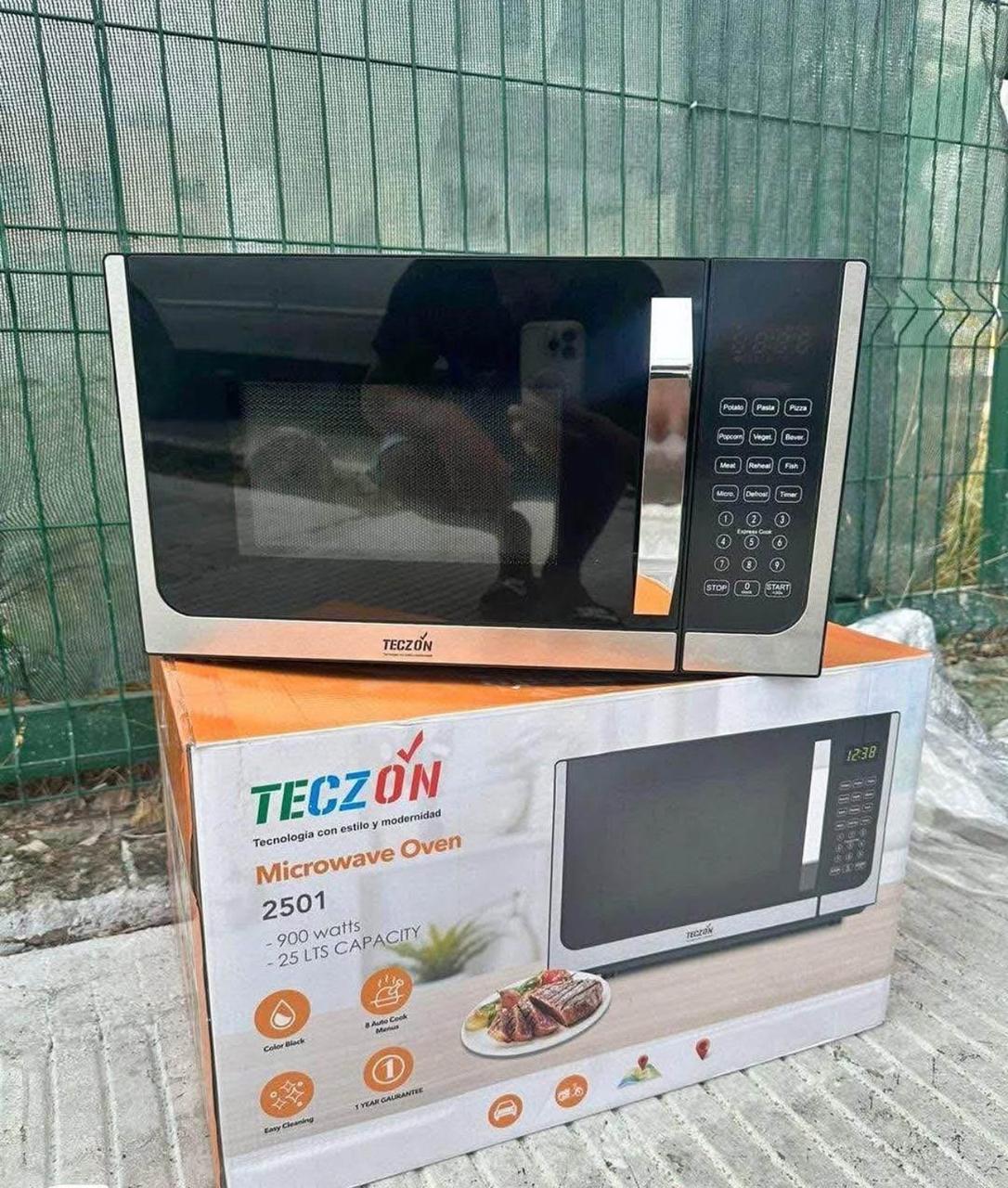 🔥 Horno Microondas TECZON – 25L | 900W 🔥 (Cod. 2501)

💰 RD$5,995