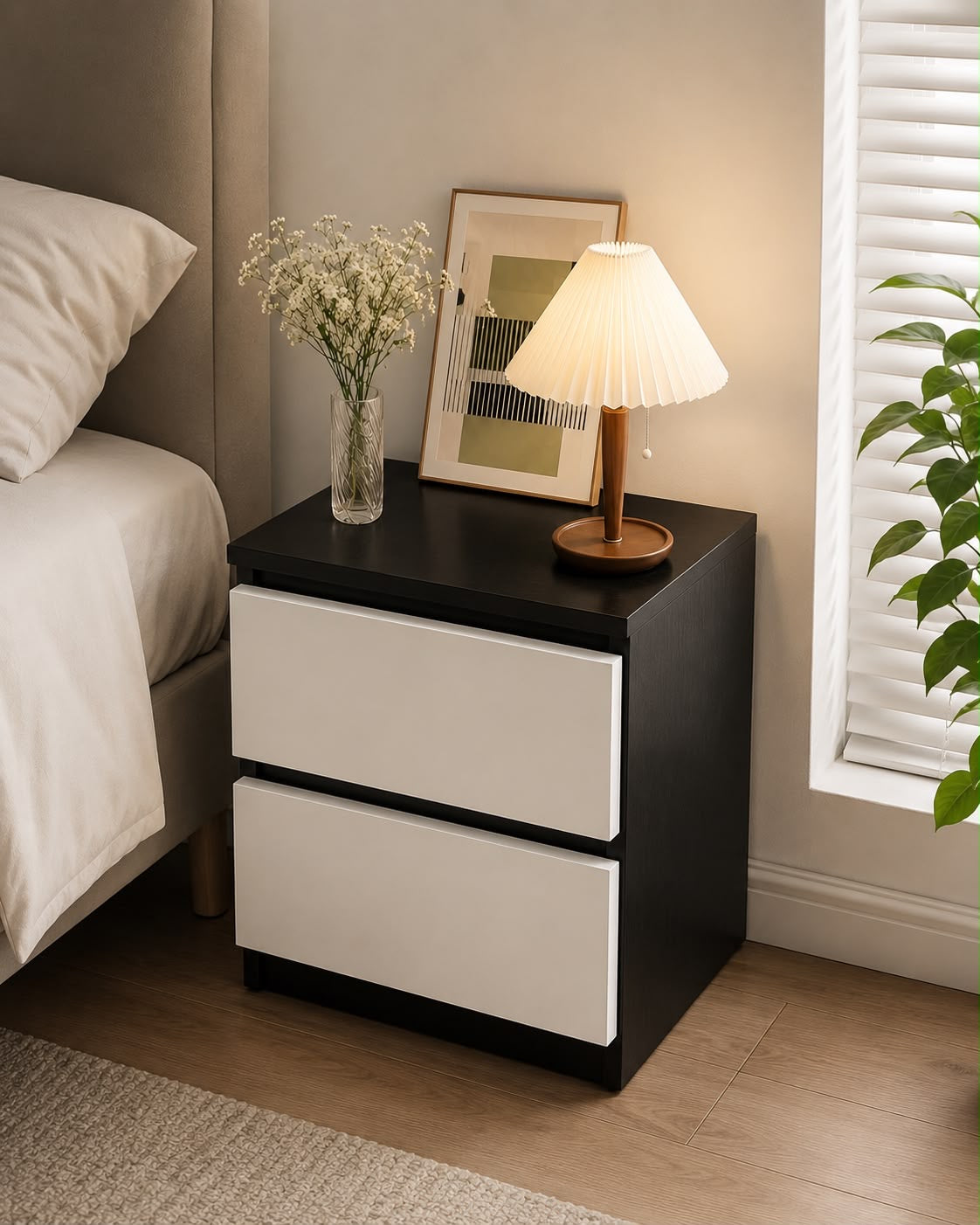 🛏️✨ MESITA DE NOCHE MODERNA 2 GAVETAS – ELEGANCIA Y FUNCIONALIDAD EN TU HABITACIÓN ✨🛏️

🆔 Cod. 285203 NEGRO 

💰 RD$1,995

📏 Medidas: 40x30 cm
