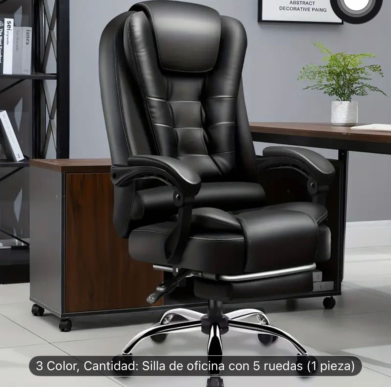 🔥 SILLON EJECUTIVO  CON REPOSAPIÉS / PREMIUM – CONFORT TOTAL 🔥 (Cod.Sq-1) (Color Negro)⚫️

💰RD$5,995
