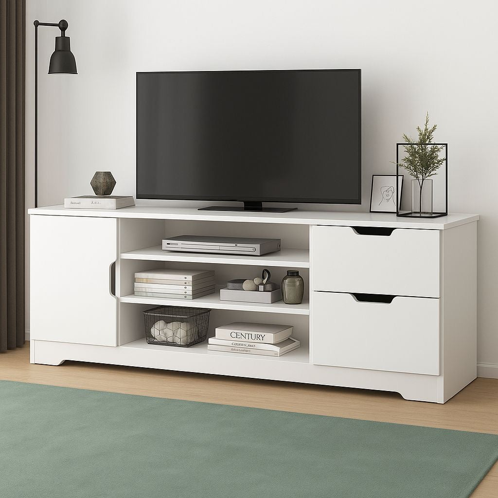 ⭐ Mueble de TV de madera Blanco de 120*30*42cm | Lazada PH (Cod.F117) 
💰RD$3,495