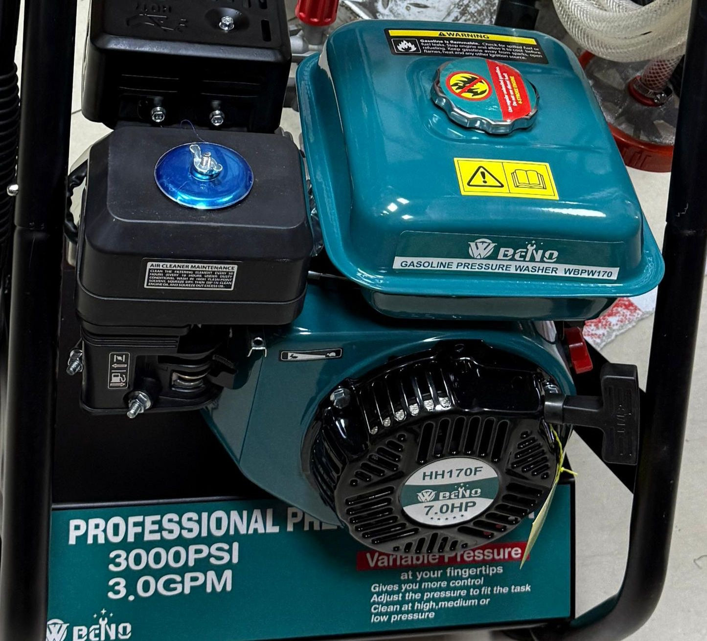💦🔥 HIDROLAVADORA PROFESIONAL A GASOLINA ⛽️ WBPW170 – 3000 PSI / 3.0 GPM🔥💦 (Cod.10018)

💰RD$14,995