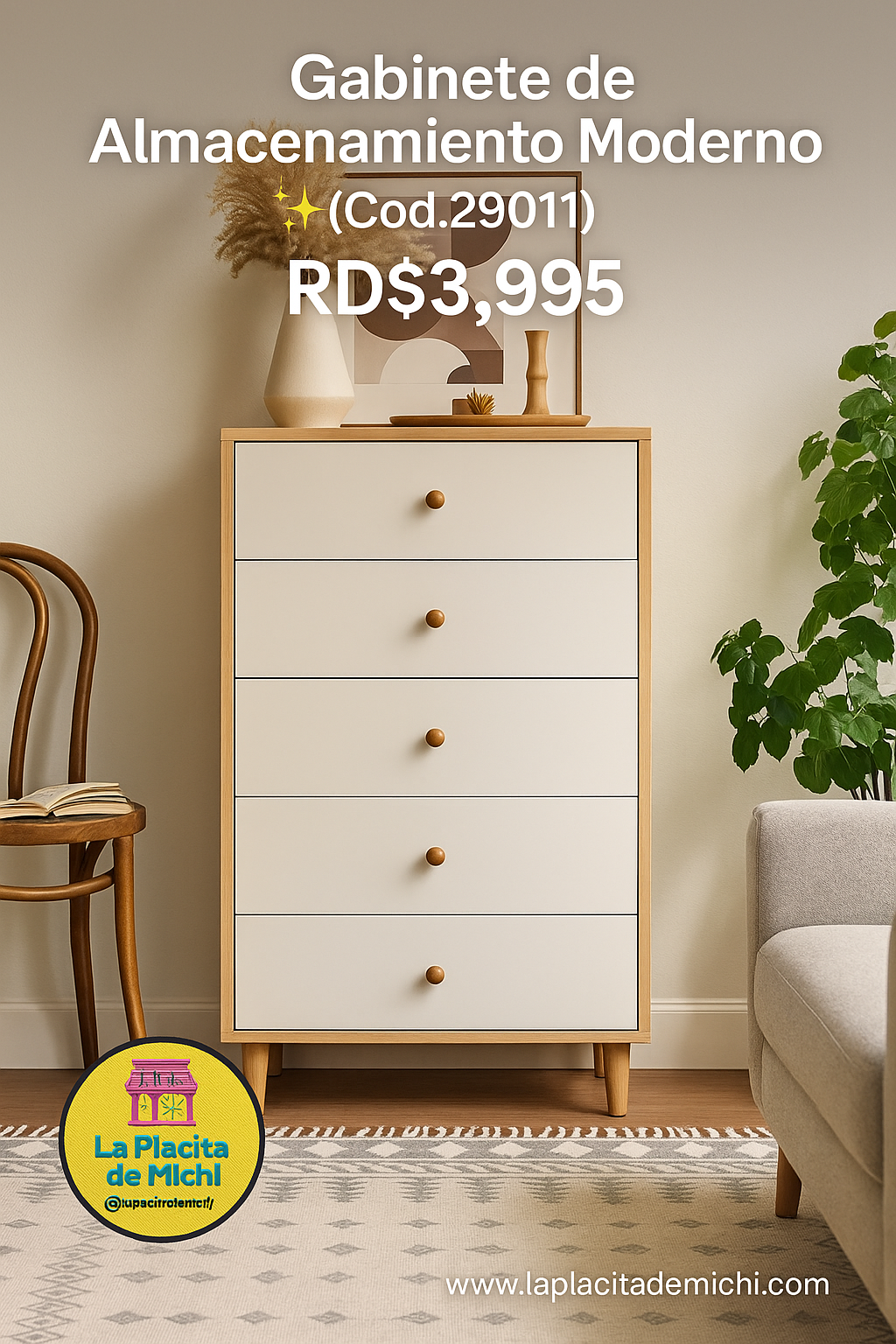 ✨ Gabinete de Almacenamiento Moderno ✨(Cod.29011)