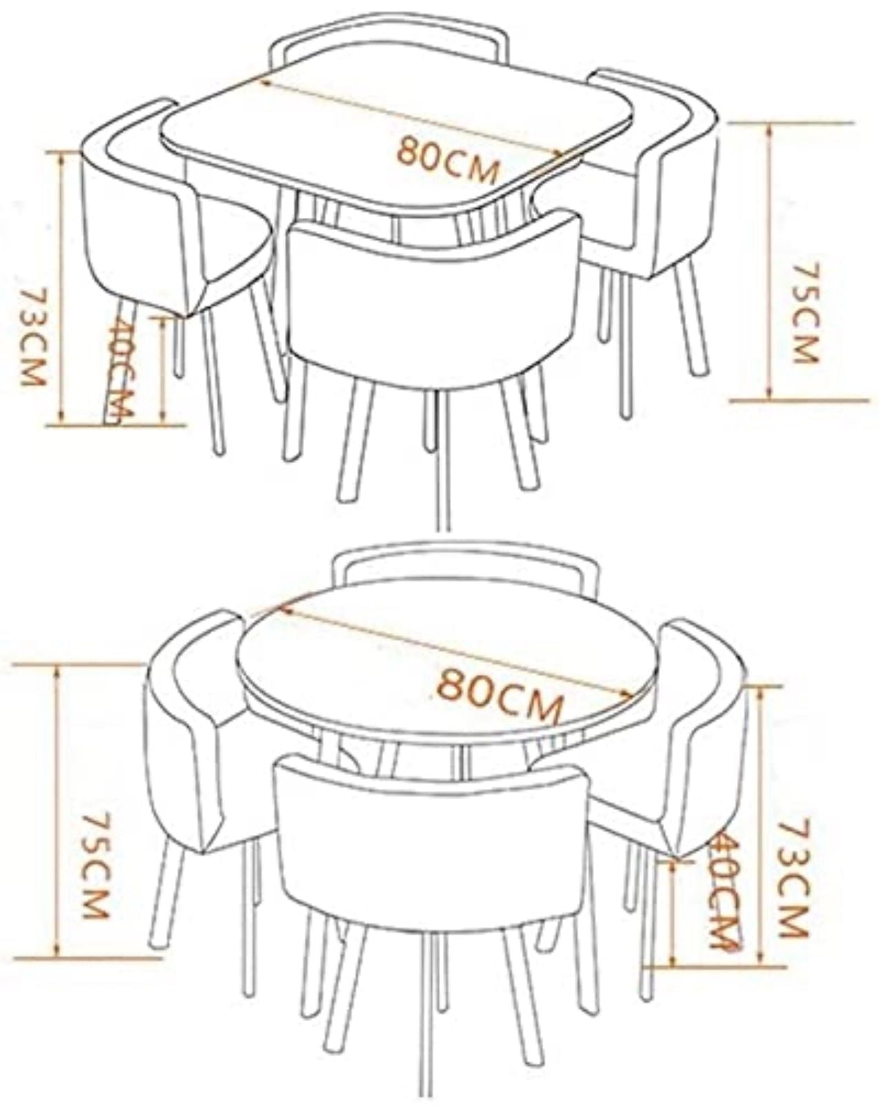 🍽️✨ Set de Comedor Moderno 4 Plazas ✨🍽️ (Cod.401)

Dale un toque elegante y minimalista a tu hogar con este comedor compacto de diseño: