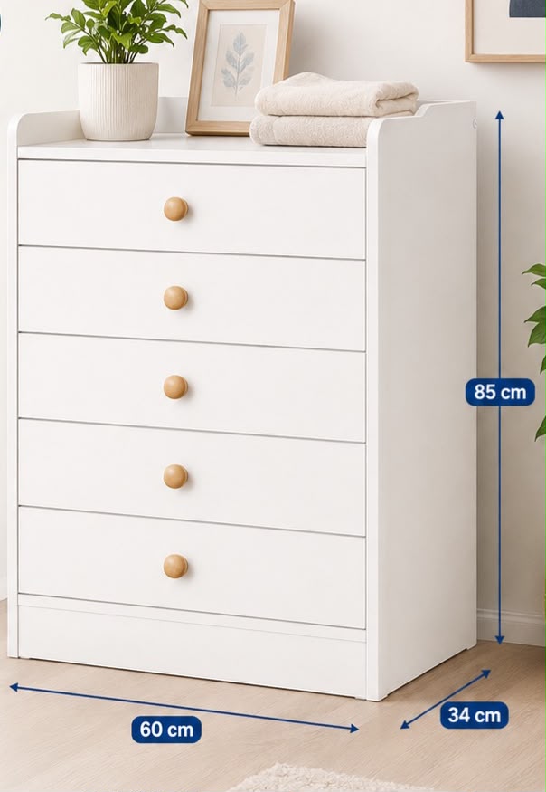 🗄️✨ GAVETERO VERTICAL DE 5 GAVETAS – GRAN CAPACIDAD SIN OCUPAR DEMASIADO ESPACIO ✨🗄️🆔(Cod. M03)

💰RD$3,995 

📐 Medidas:
60 cm de ancho × 34 cm de profundidad × 85 cm de alto