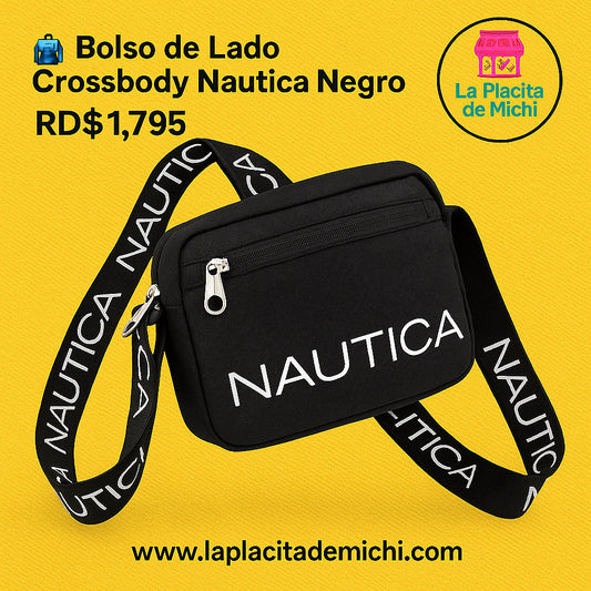 🎒✨ Bolso de Lado Crossbody Nautica Negro✨🎒
💰 RD$1,795