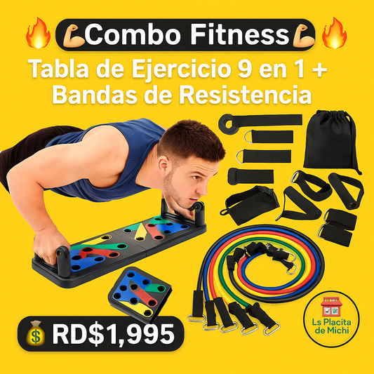 🔥💪🏼Combo Fitness💪🔥
Tabla de Ejercicios 9 en 1 + Bandas de Resistencia

💰 RD$1,995 

¡Lleva tu entrenamiento al siguiente nivel desde casa! 🏠💥
