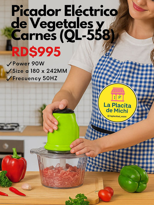 Picador Eléctrico de Vegetales y Carnes (QL-558)