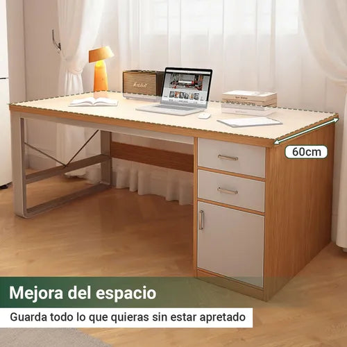 🪑✨ Escritorio Moderno Multifuncional con 3 Compartimentos ✨🪑
(Cód. 250106) (120cmx60cm)

💰RD$3,995