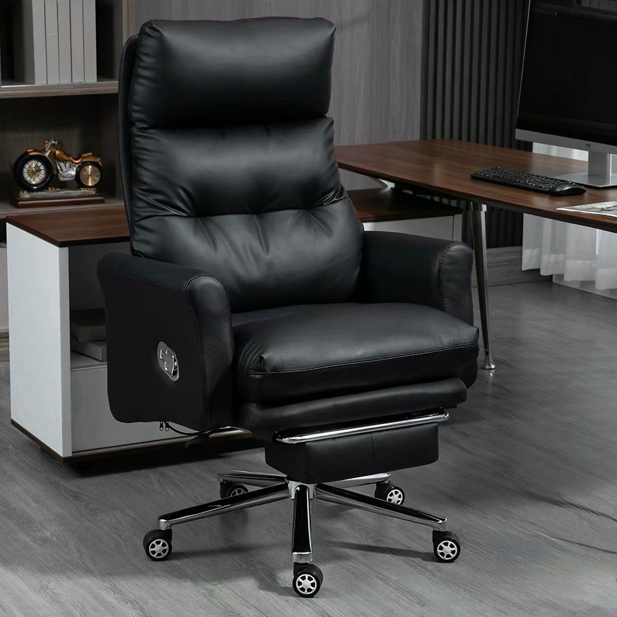 🖤 SILLÓN EJECUTIVO RECLINABLE Y REPOSA PIES – CONFORT QUE CAMBIA TU FORMA DE TRABAJAR
 (🆔COD. A332)

💰RD$18,990