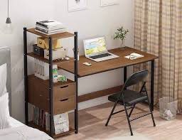 🪑✨ Escritorio Multifuncional con Estante Lateral (Color Marrón)  (Cod. 88002) ✨🪑

💰 RD$2,995