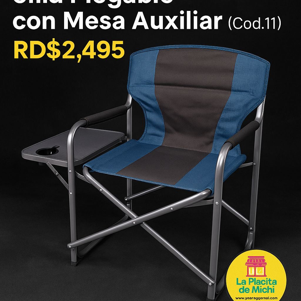🪑 Silla Plegable con Mesa Auxiliar (Cod.11)
💰 RD$2,495