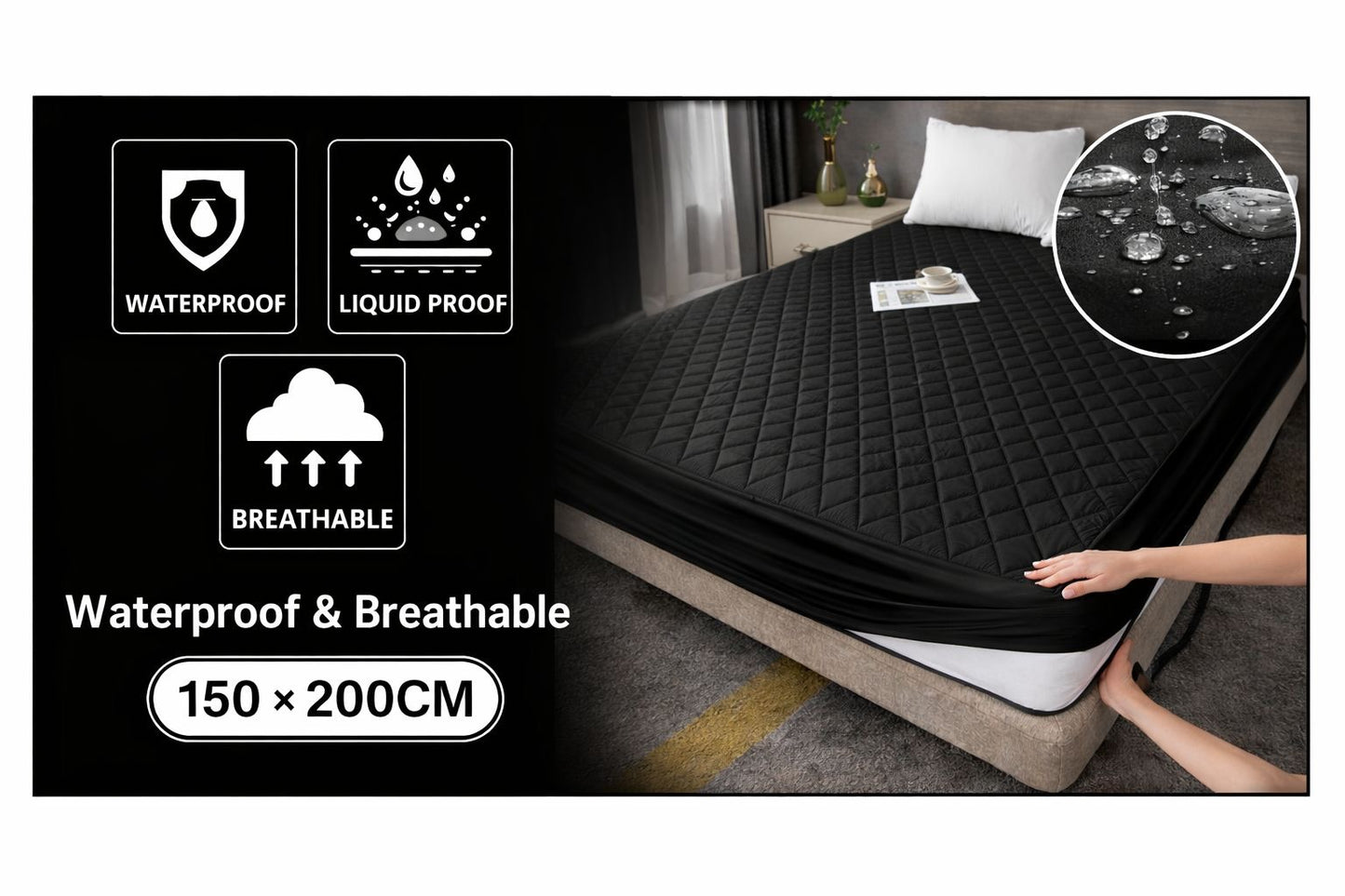 🔥🛏️ PROTECTOR DE COLCHÓN IMPERMEABLE – PROTEGE, ALARGA Y ELEVA TU DESCANSO 🛏️🔥 (Cod.1500*200cm) Incluye Cubre Almohadas

💰RD$1,995