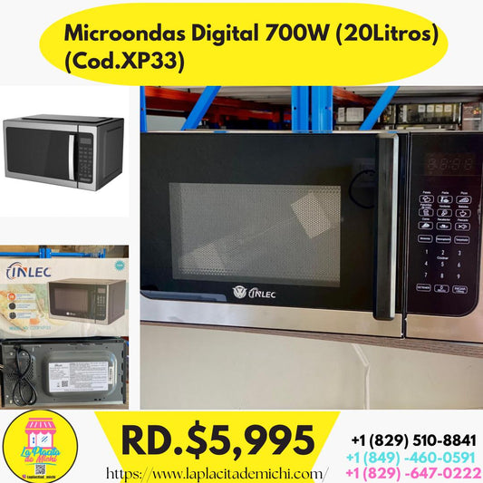 Microondas Digital 700W (20Litros) (Cod.XP33)