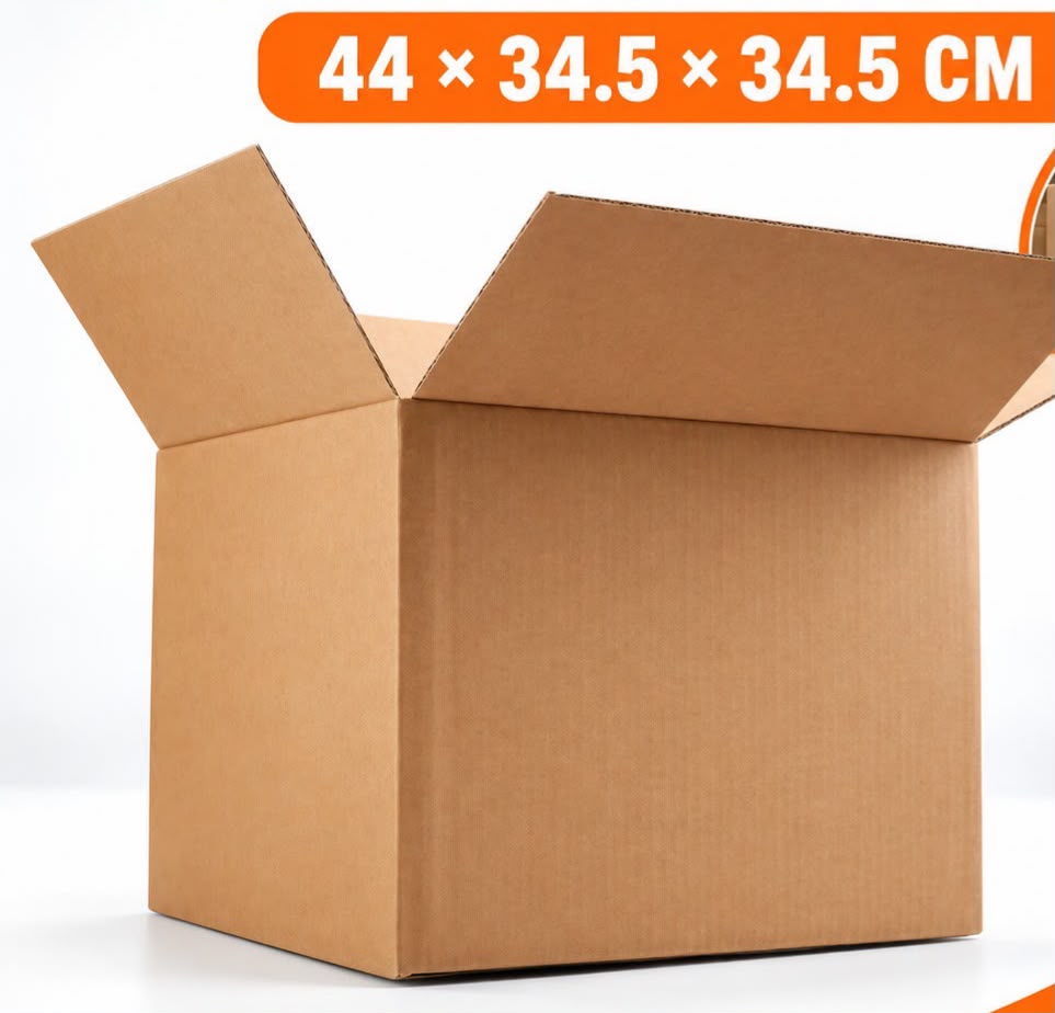 📦✨ CAJA DE CARTÓN PARA EMPAQUE – PRÁCTICA Y VERSÁTIL ✨📦
🆔 (Cod. 001447)

📏 Medidas:
44 × 34.5 × 34.5 cm

💰RD$195 c/u