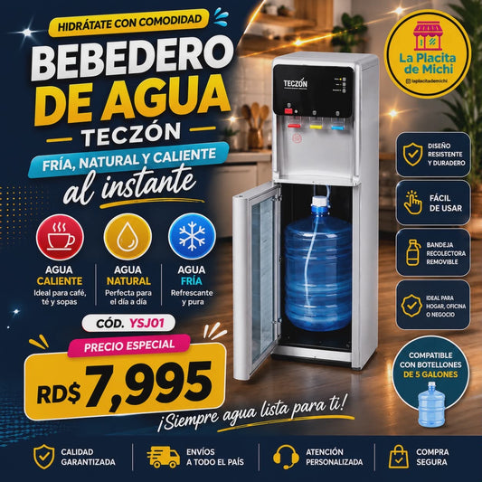 💧✨ BEBEDERO DE AGUA TECZÓN – FRÍA, NATURAL Y CALIENTE AL INSTANTE ✨💧(Cod.YSJ01)

💰 Precio: RD$7,995