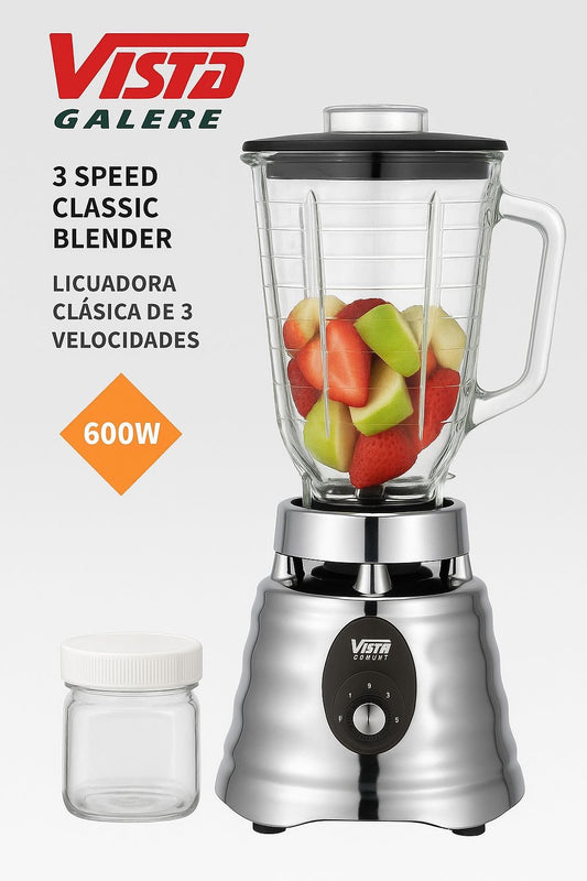 Licuadora de Cristal (600w) (Cod.Vb-266)