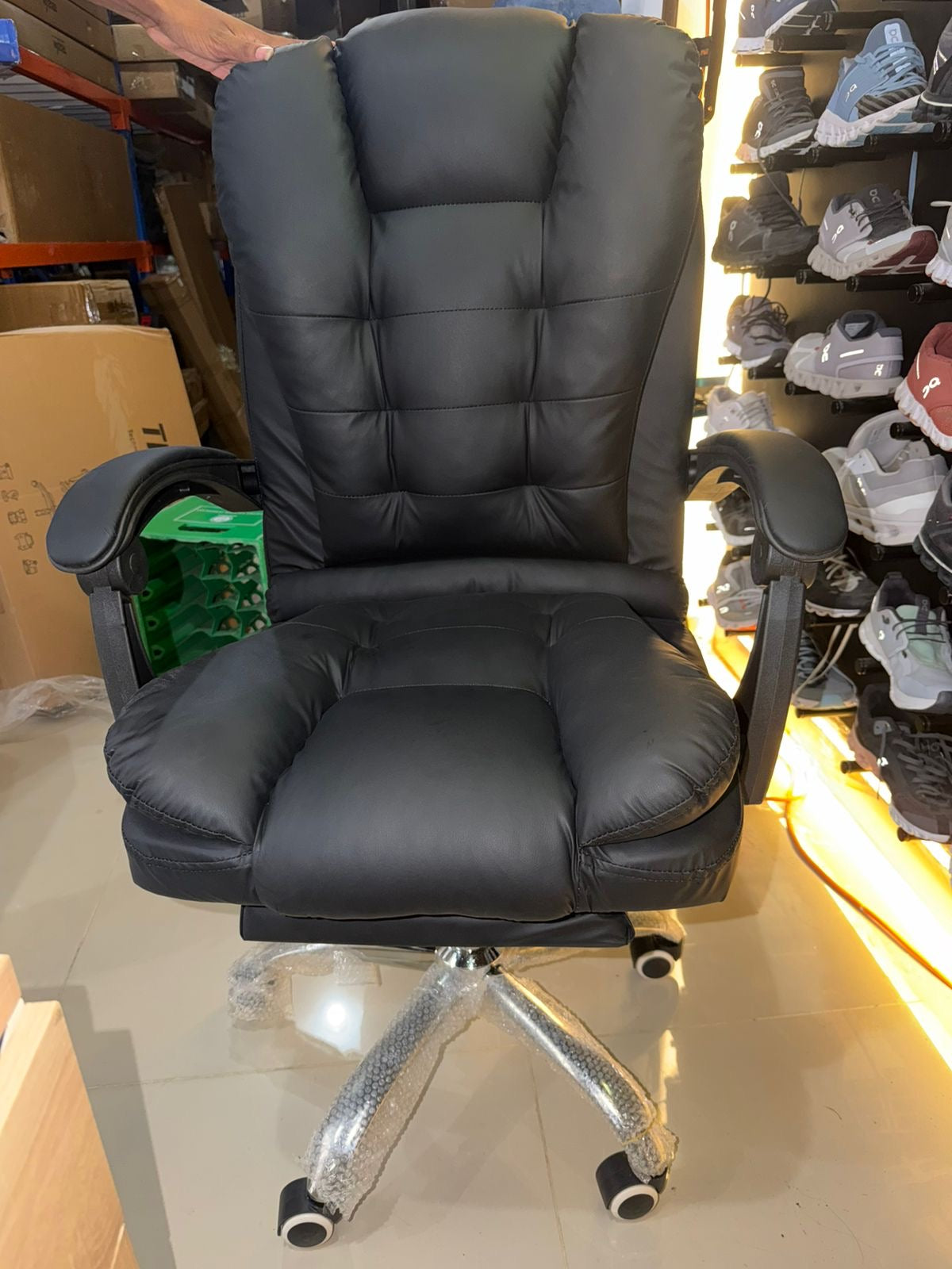 🔥 SILLON EJECUTIVO  CON REPOSAPIÉS / PREMIUM – CONFORT TOTAL 🔥 (Cod.Sq-1) (Color Negro)⚫️

💰RD$5,995