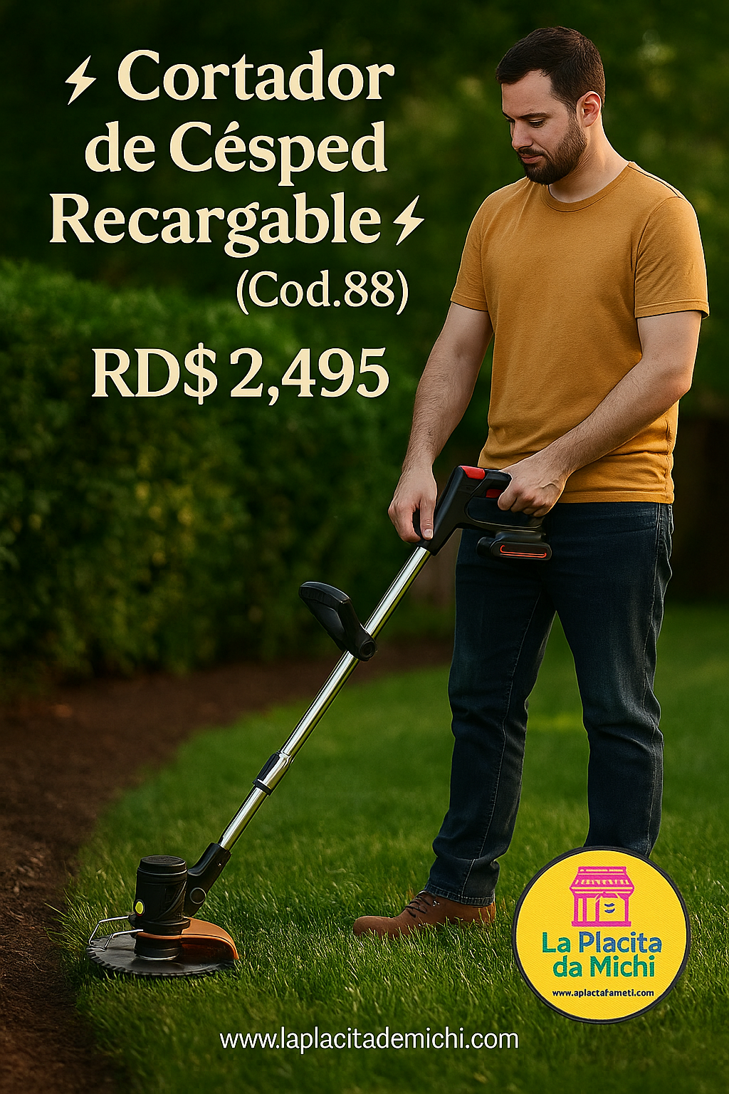 Cortador de Césped Recargable (cod.88)