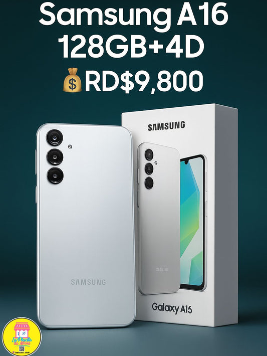 Samsung A16 128GB+4 
💰RD$9,800