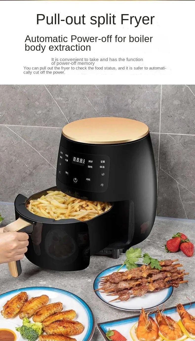 🔥🍟  FREIDORA DE AIRE SILVER CREST 6L 🍗🔥

✨ Cocina más saludable, rápida y sin aceite ✨
(Capacidad XL de 6L – 2400W)