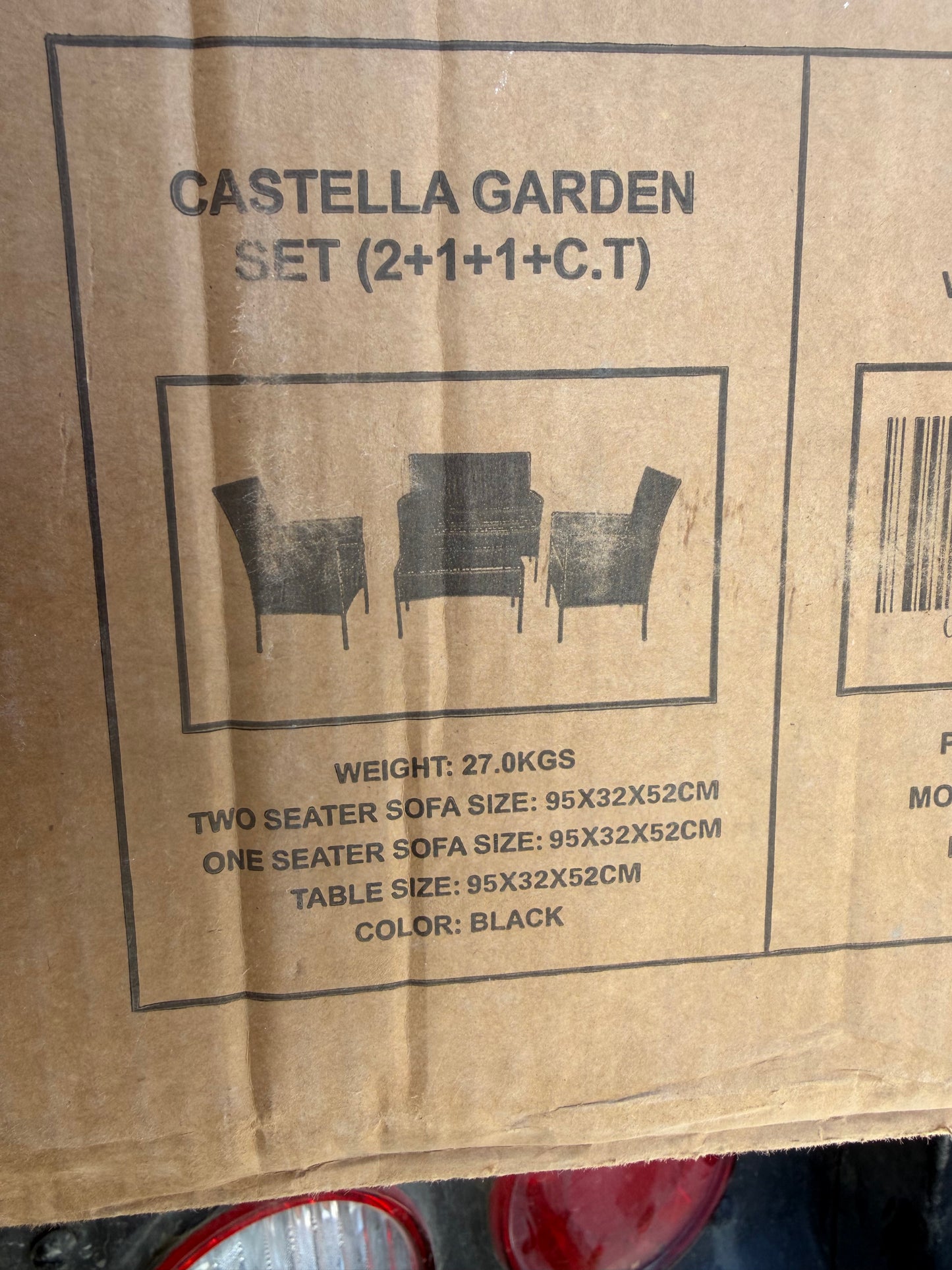 🛋️ Juego de Sala Exterior en Ratán Sintético – Elegancia y Confort para tu Espacio 🛋️ (Cod.-04) (*Color Negro* 

💰RD$10,995