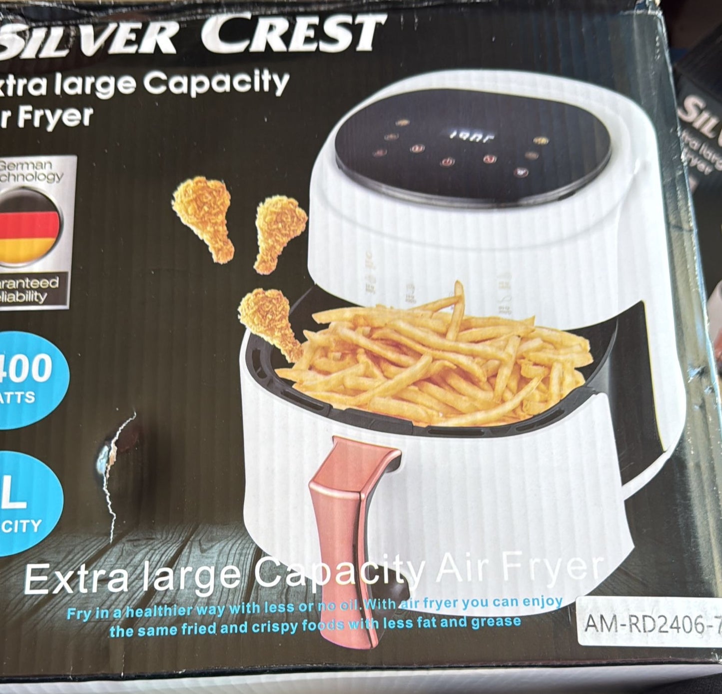 Freidora de Aire 8 Litros (Silver Crest) (Cod.-78)