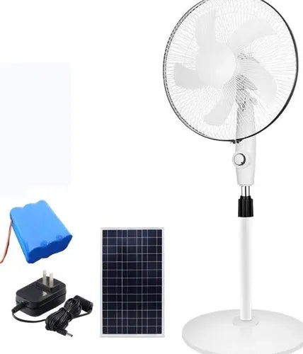 Abanico Recargable Con Panel Solar