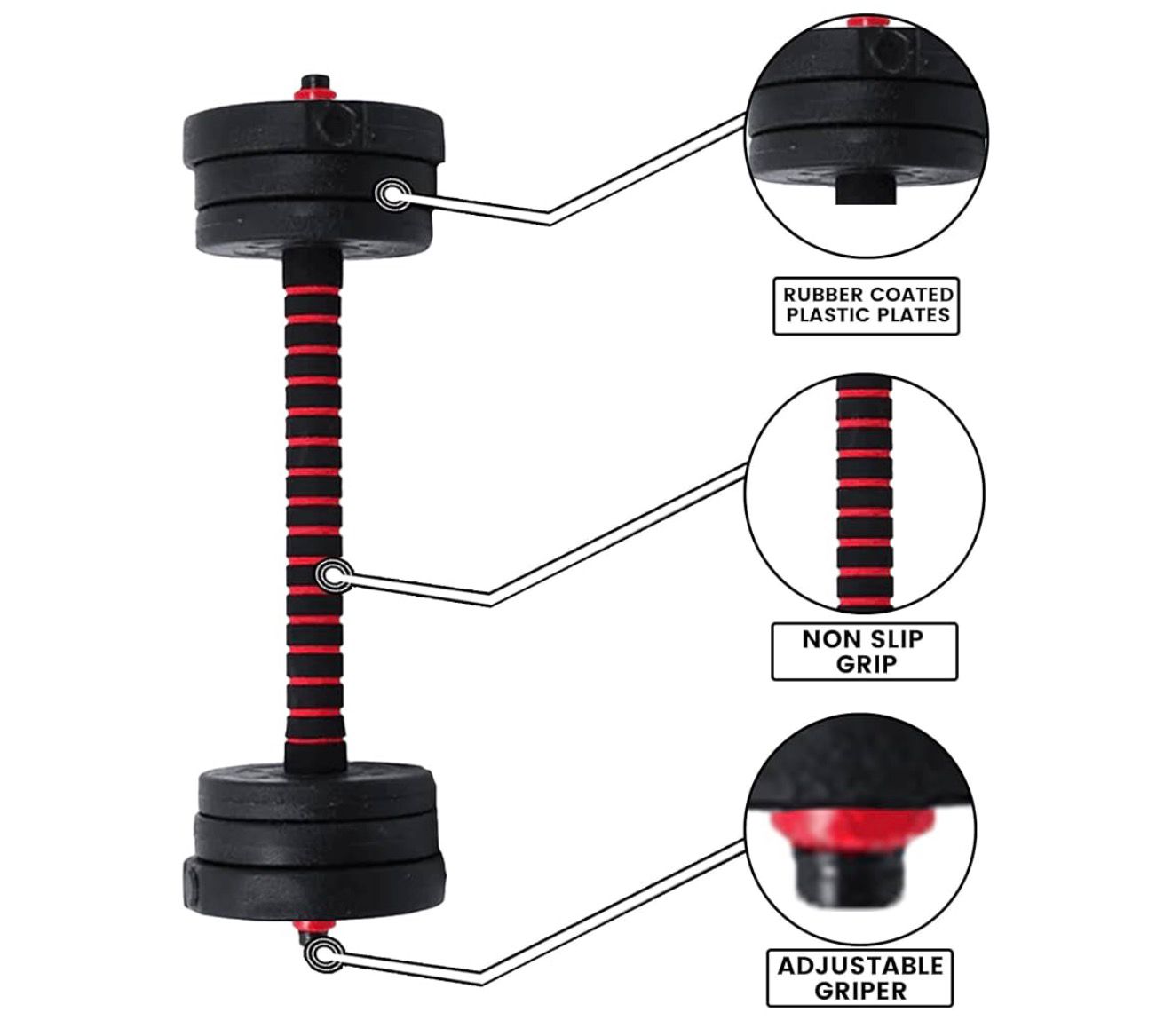 🔥 SET DE MANCUERNAS Y BARRA AJUSTABLE 40 KG – ENTRENAMIENTO REAL EN CASA 🔥

🆔 Cod. YL840
⚖️ Peso total: 40 KG

💰RD$3,995