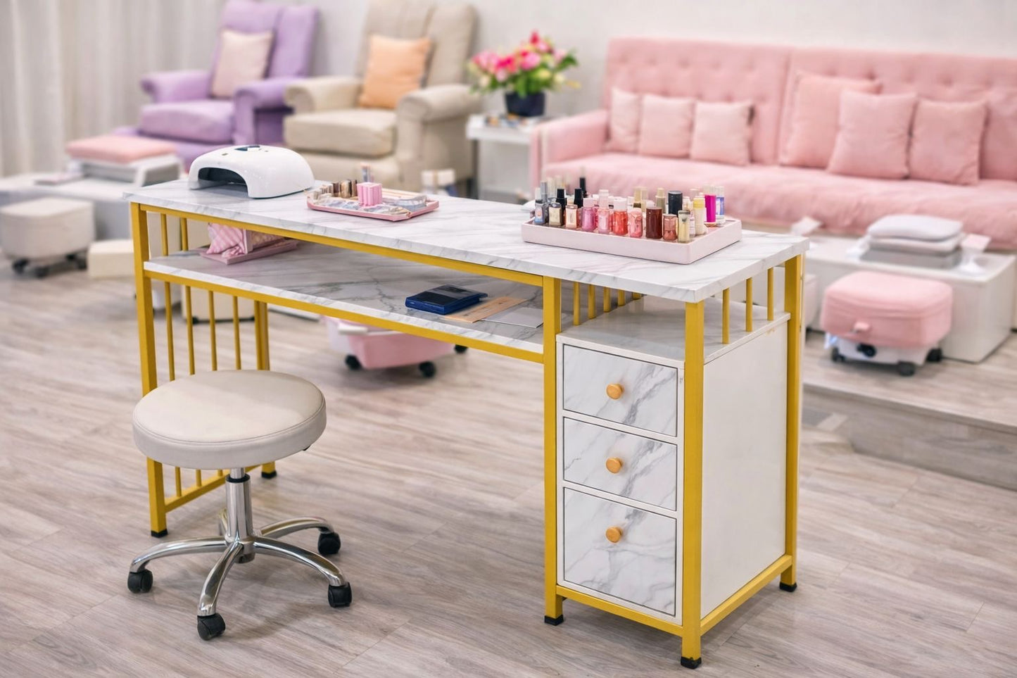 💅 MESA PROFESIONAL DE UÑAS PARA MANICURA – ACABADO MÁRMOL JAPONÉS
🆔 Cod. 290001

💰 RD$3,995

Medidas: 100*40*76