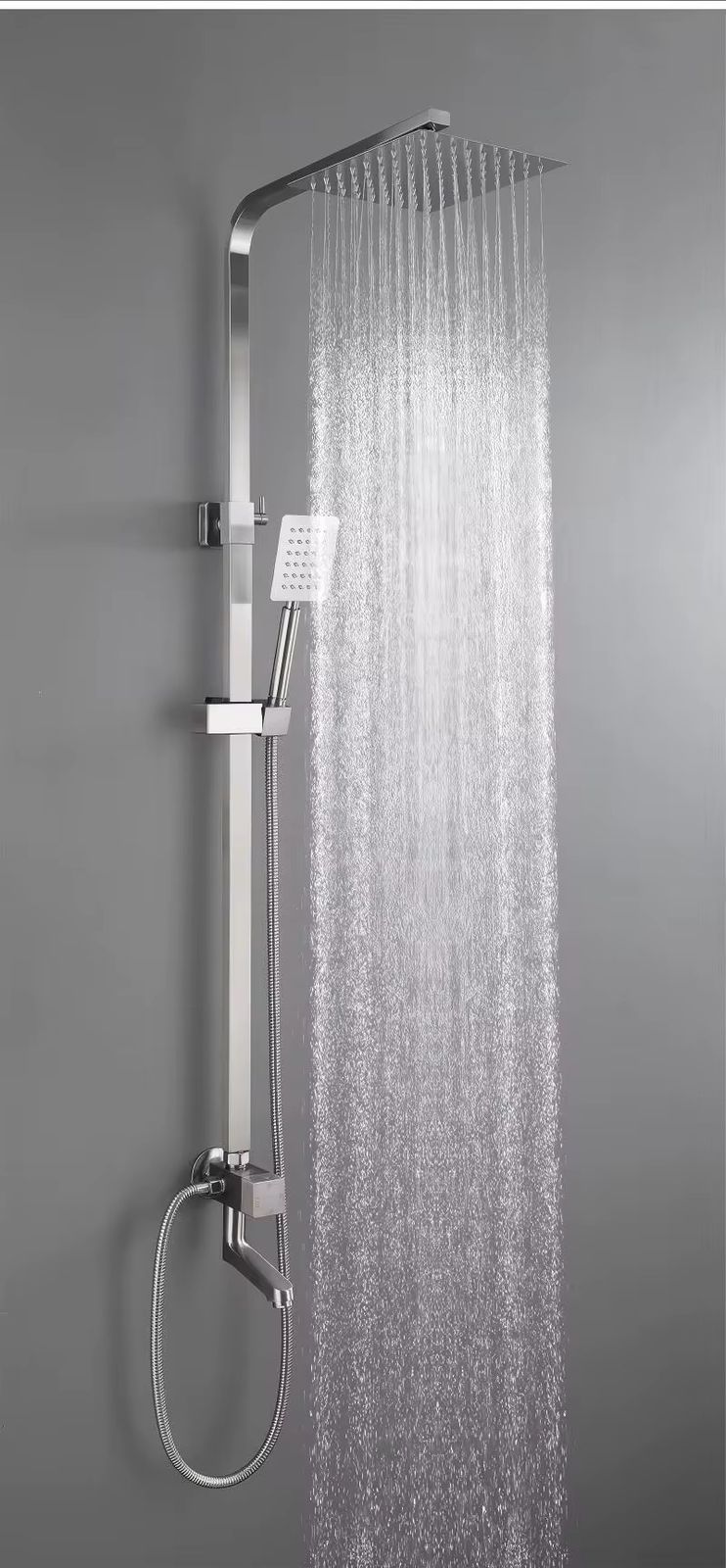 🚿 Columna de Ducha con Mezclador – Estilo Lluvia (Cod. 206)